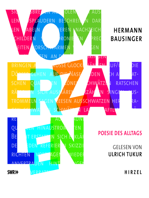 Title details for Vom Erzählen by Hermann Bausinger - Wait list